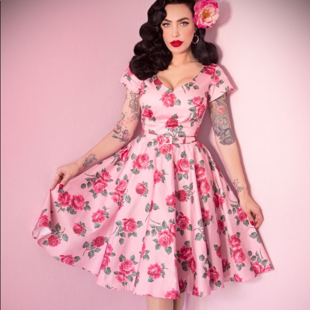 Vixen by Michelin Pitt pink vanity dress 2x